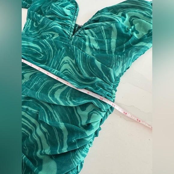 Vici | Keep Groovin' Along Sheer Sleeve Mesh Mini Dress | Sz S - Picture 8 of 8